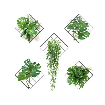 3D Green Plants Wall Sticker (Set of 5 Stickers)