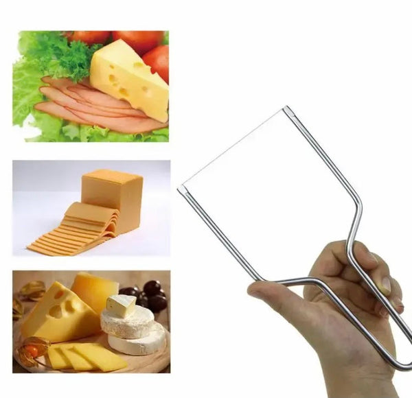 Cheese Slicer Stainless Steel, Cutter Peeler Manual Non Stick Kitchen Tool, Handheld Butter Cheese Cutter