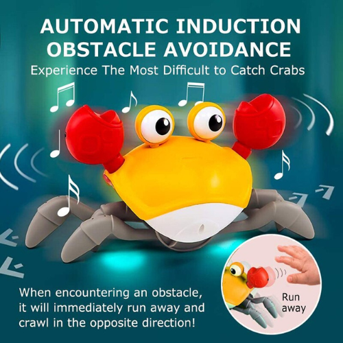 RECHARGEABLE ESCAPE ELECTRIC CRAB MUSICAL TOYS WITH INDUCTION