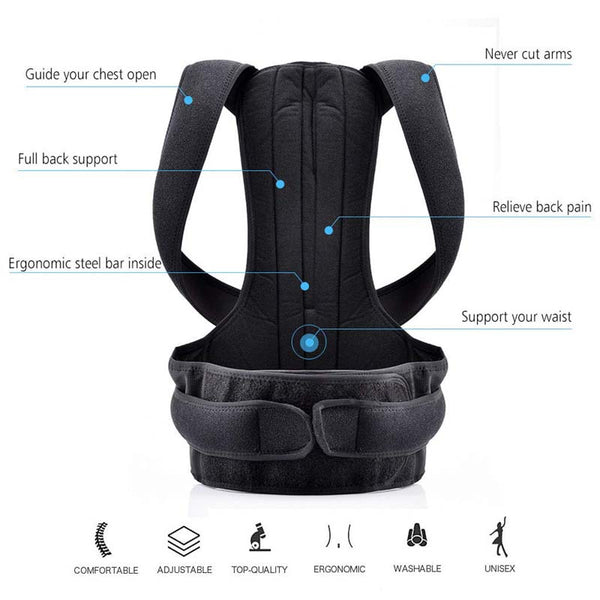 Posture Corrector Back Brace Adjustable Straightener