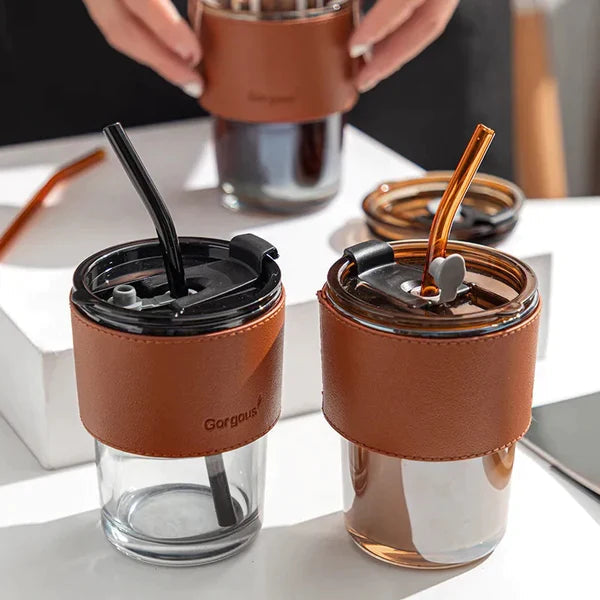 Creative Coffee Mug With Straw