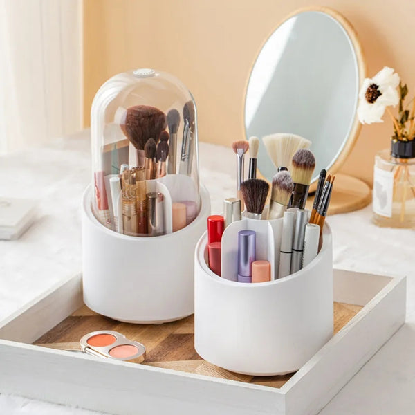 Rotateable Makeup Brush Organizer