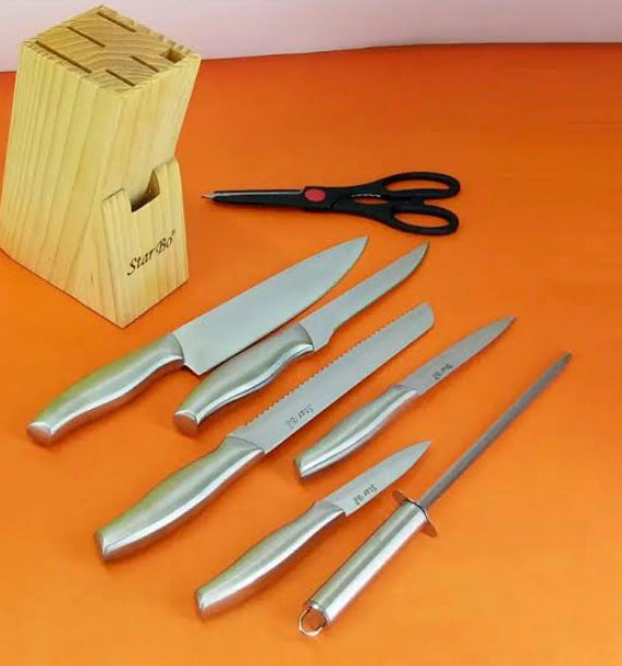 Set of 6 Steel Knife, 6pcs Classic Steel Knife Set