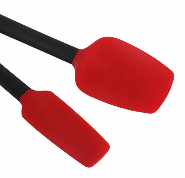 Set Of 2 Silicone Spatula, Mixing Scraper Kitchen Utensils, Non-Stick Spatula Kitchen Baking Tool