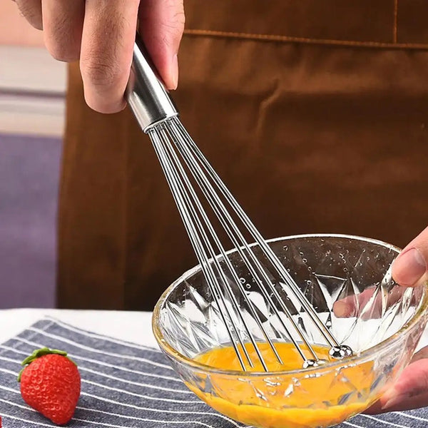 Steel Balls Egg Beater, Handheld Egg Beater, Manual Whisk Kitchen Baking Tools, Cooking Foamer Wisk Cook Blender