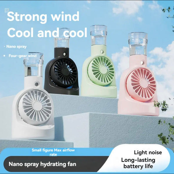 Water Restocking Spray Fan, Portable Outdoor Humidifying Fan, Household Office Fan