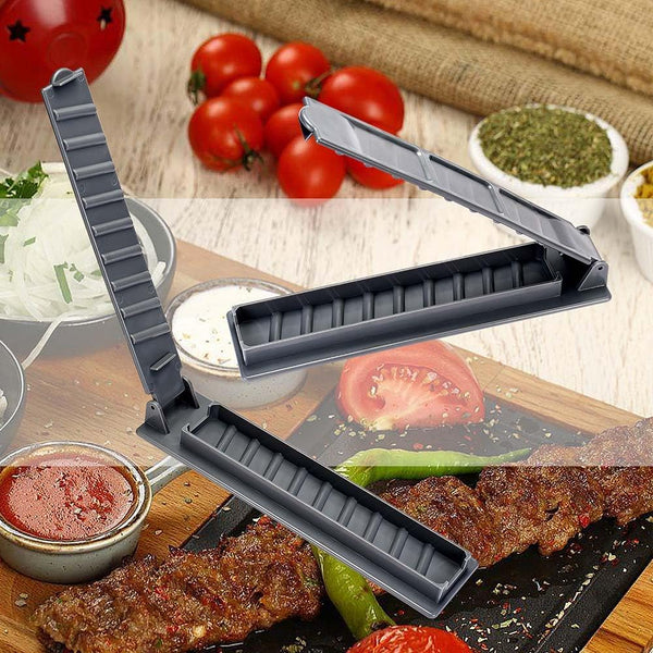 Single Row Kabab Maker, Manual Kebab Mold, Outdoor BBQ Kofta Maker Tool, BBQ Accessories Tool