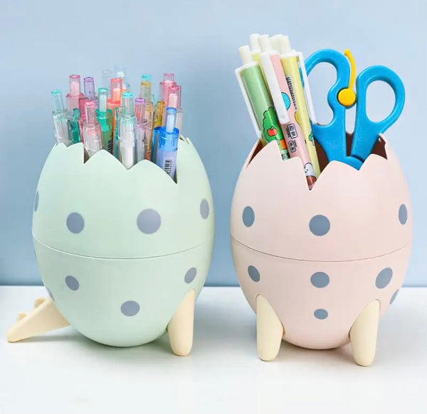 Cute Dinosaur Egg Detachable Pen Holder, Pencil Pot Organizer Container, Mini Creative Office Storage Pen Holder