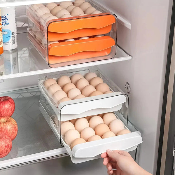 2 Layer Drawer Egg Storage Box