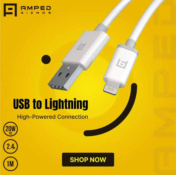 USB to iPhone Cable Lighting Apple Data Cable  2.2A Rapid Charge, 20W, 100cm