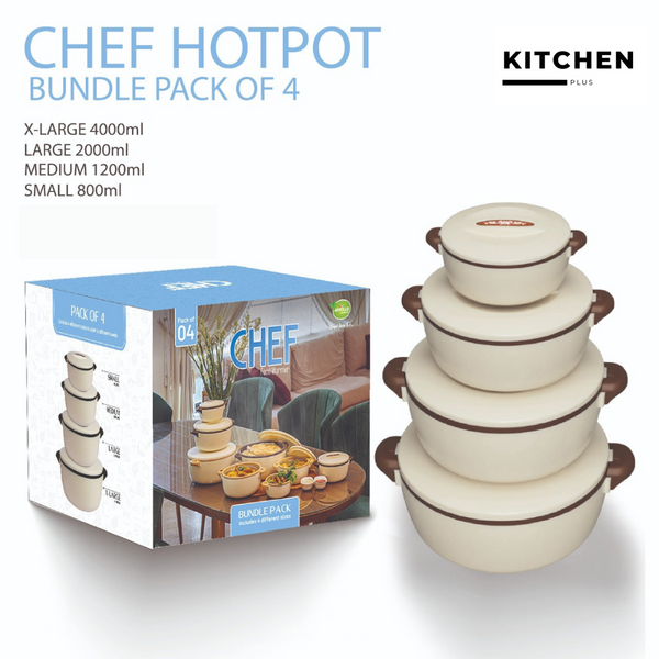 Chef Food Warmer 4pcs Set