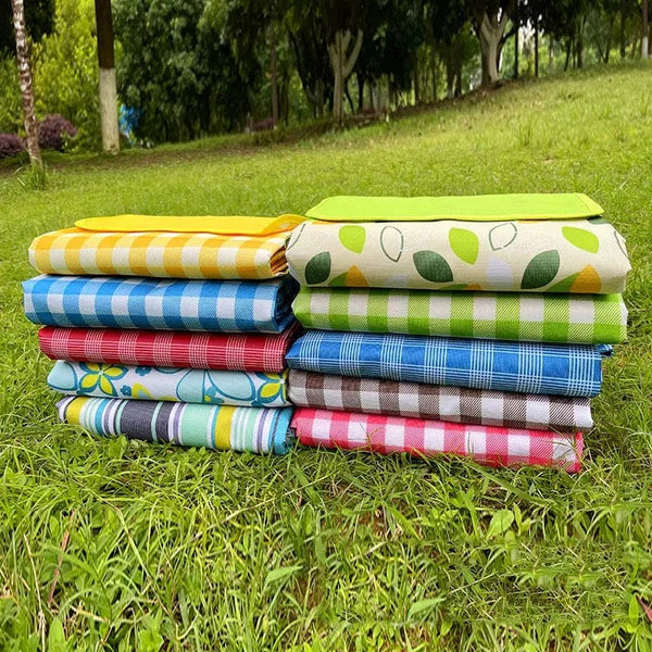 Portable Waterproof Folding Beach Picnic Mat, Outdoor Printed Moisture-proof Camping Mat, Travel Beach Pad