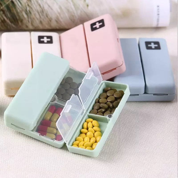 7 Days Foldable Travel Medicine Holder, Weekly Pill Case Box, Foldable Vitamin Medicine Holder,  Tablet Storage Dispenser Container, Magnetic Pill Storage Box