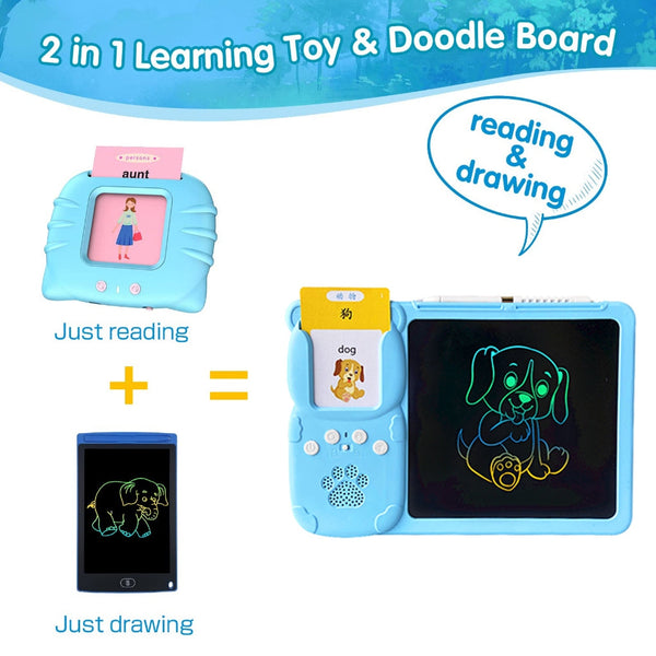 2 in 1 Flash Card & Lcd Writing Tablet