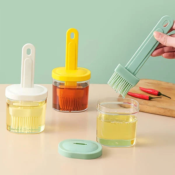 Portable Silicone Oil Brush Bottle